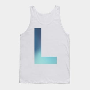 Gradient Letter L Initial Alphabet Tank Top